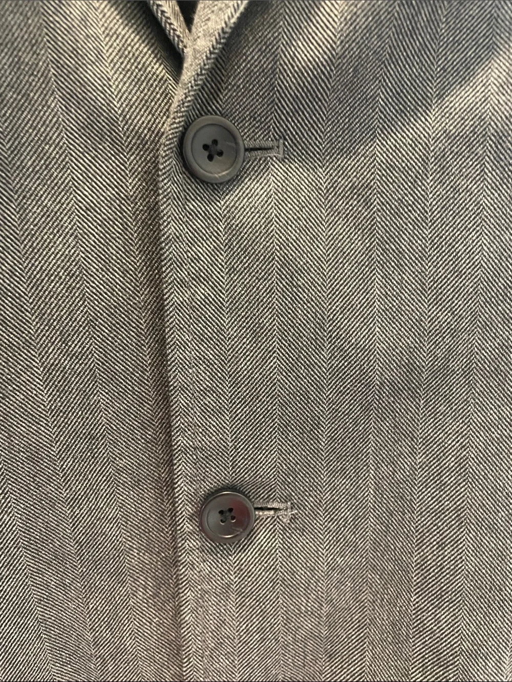 GAP Men's Gray Three-Button Blazer